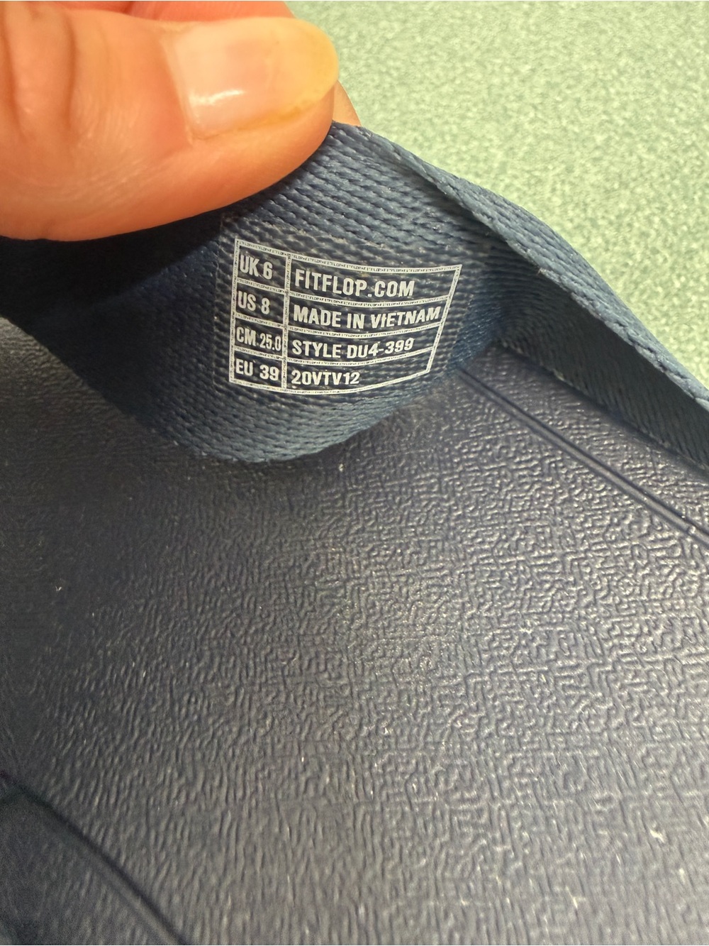 FitFlop Surfa Toe-Post Sandal Midnight Navy Women’s 8 - Picture 10 of 13